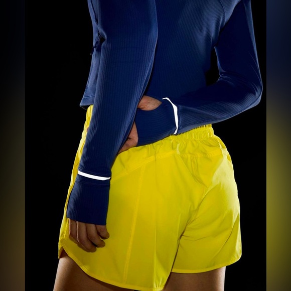 Lululemon It’s Rulu Run Ribbed Cropped Half Zip in Psychic Sz. 4 LW3GF2S - Picture 4 of 12